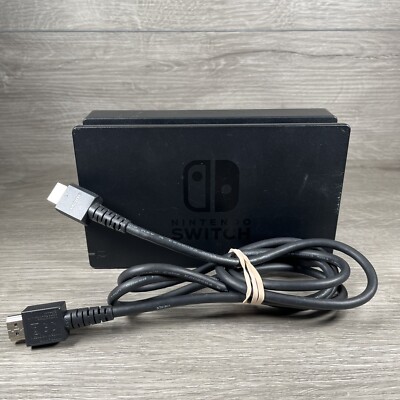 Nintendo Switch Black Dock w/ HDMI Cable No Power Cord HAC-007
