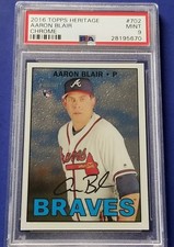 Aaron Blair - 2016 Topps Heritage Chrome Refractor #702   PSA 9  #355/999