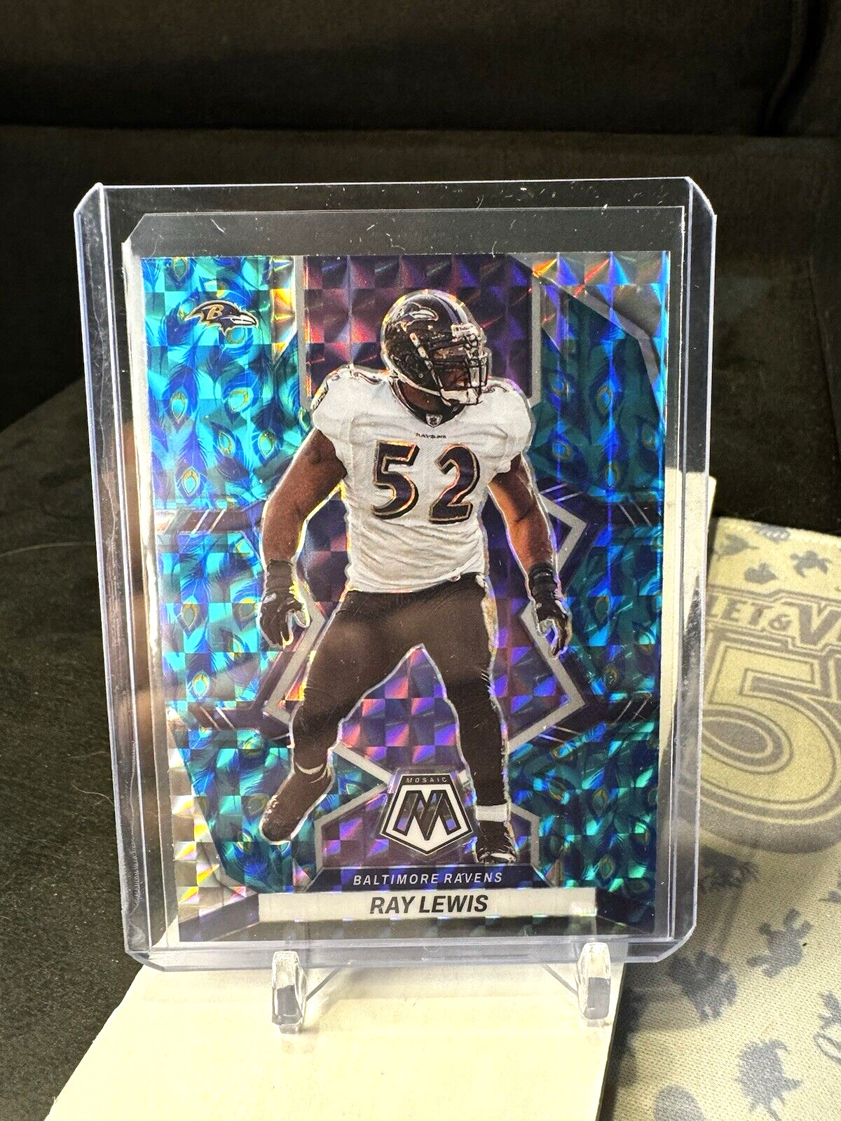 2023 Panini Mosaic Ray Lewis Peacock🦚 Choice SSP #17 Baltimore Ravens HOF 🏈