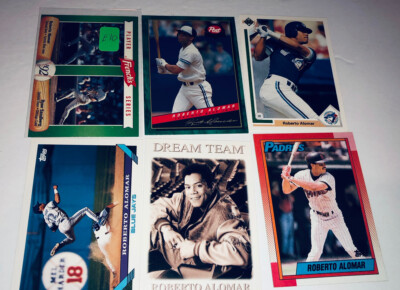 Roberto Alomar Lot Of 6 Different Blue Jays, Etc Baseball Cards Member HOF E10