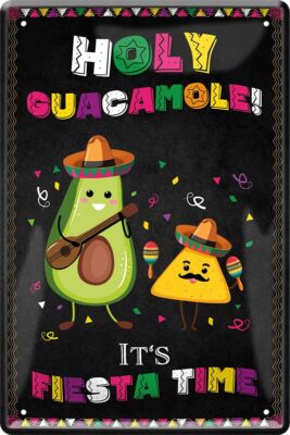 Schilderkreis24   Blechschild Lustiger Spruch 'Holy Guacamole!': Witzige Deko-Ge