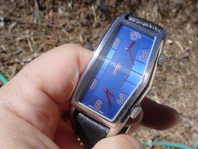 versace dual time watch