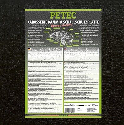 PETEC 87610 Schallschutzmatte Dämmmatte Bitumenmatte Bitumen schwarz  500x500x2mm