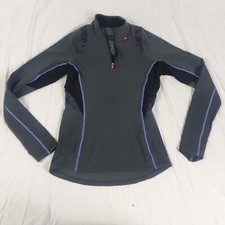 Sweaty Betty Grey Patterned Mesh Running Jacket Zip Pockets Size UK S