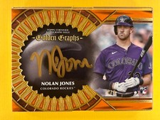2023 Topps Five Star Golden Graphs Orange Rookie AUTO Nolan Jones SSP #’d 4/5 ⭐️