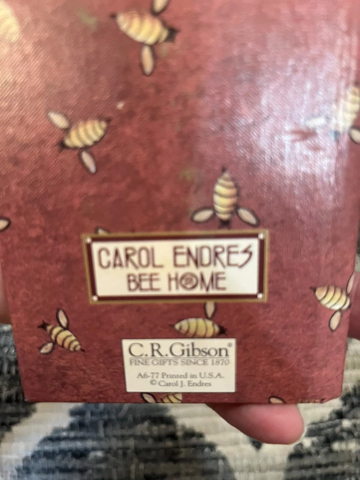 VINTAGE C.R. Gibson Fine Gifts Carol Endres Bee Home Petite Address Book 3x4.25" - Image 4 of 4