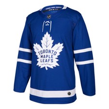 Men's Toronto Maple Leafs adidas Blue Home Authentic Hockey Jersey 50 - Medium