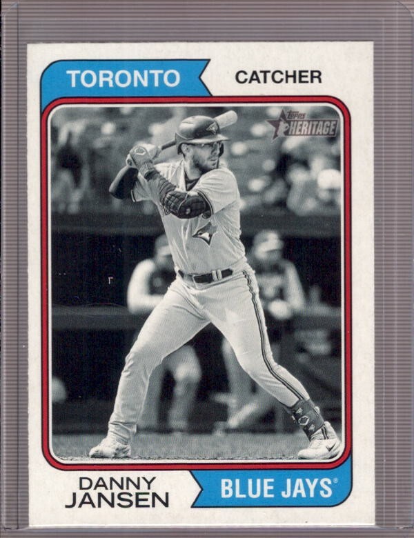 DANNY JANSEN 2023 Topps Heritage #296 Black & White Parallel SP Short Print