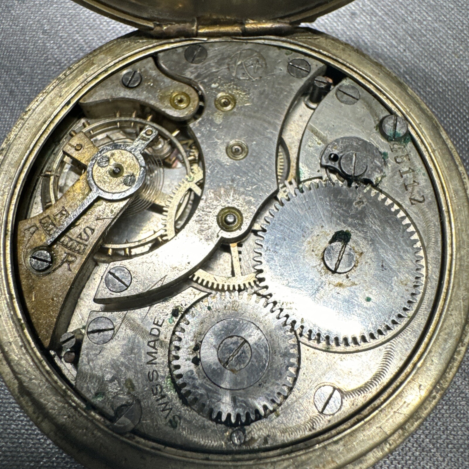 IRISH POCKET WATCH (WEIR & SONS) DUBLIN & BELFAST For Spares Hairspring