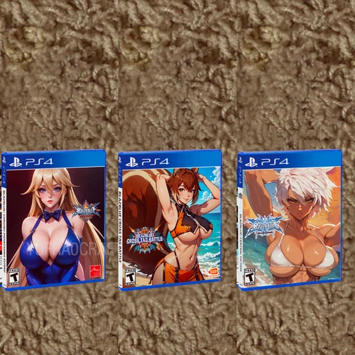 BlazBlue Series PS4 CUSTOM COVER ARTS W/ CASE NO GAME