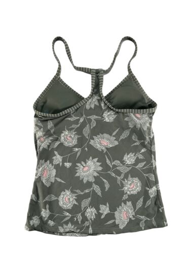 Carve Designs Tankini Swimsuit Top Racerback Shelf Bra Removable Pads Floral XS - Picture 2 of 4