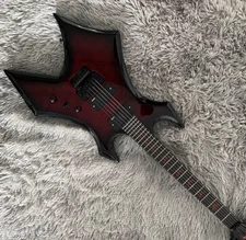 Custom MK3 Warlock Electric Guitar Active Pickups Red Burst Rosewood Fretboard