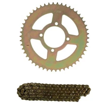 50T Rear Sprocket + 428 108L Chain For ATV Quad Mini Bike Go Kart 44" Axle