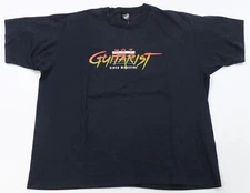 Rare Vintage SCREEN STARS Hot Guitarist Video Magazine T Shirt 90s Black SZ 2XL