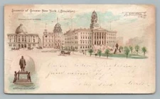 Souvenir of Greater New York City BROOKLYN Early PMC Private Mailing Card 1901