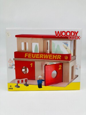 Woody Click – Fire Smart, Holz-Bauspielzeug Aus Umweltfreundlichem Gummibaumholz, Ab 3 Jahren