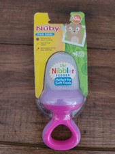 Nuby First Solids the Nibbler Feeder Brand New Pink Sealed. NEW 