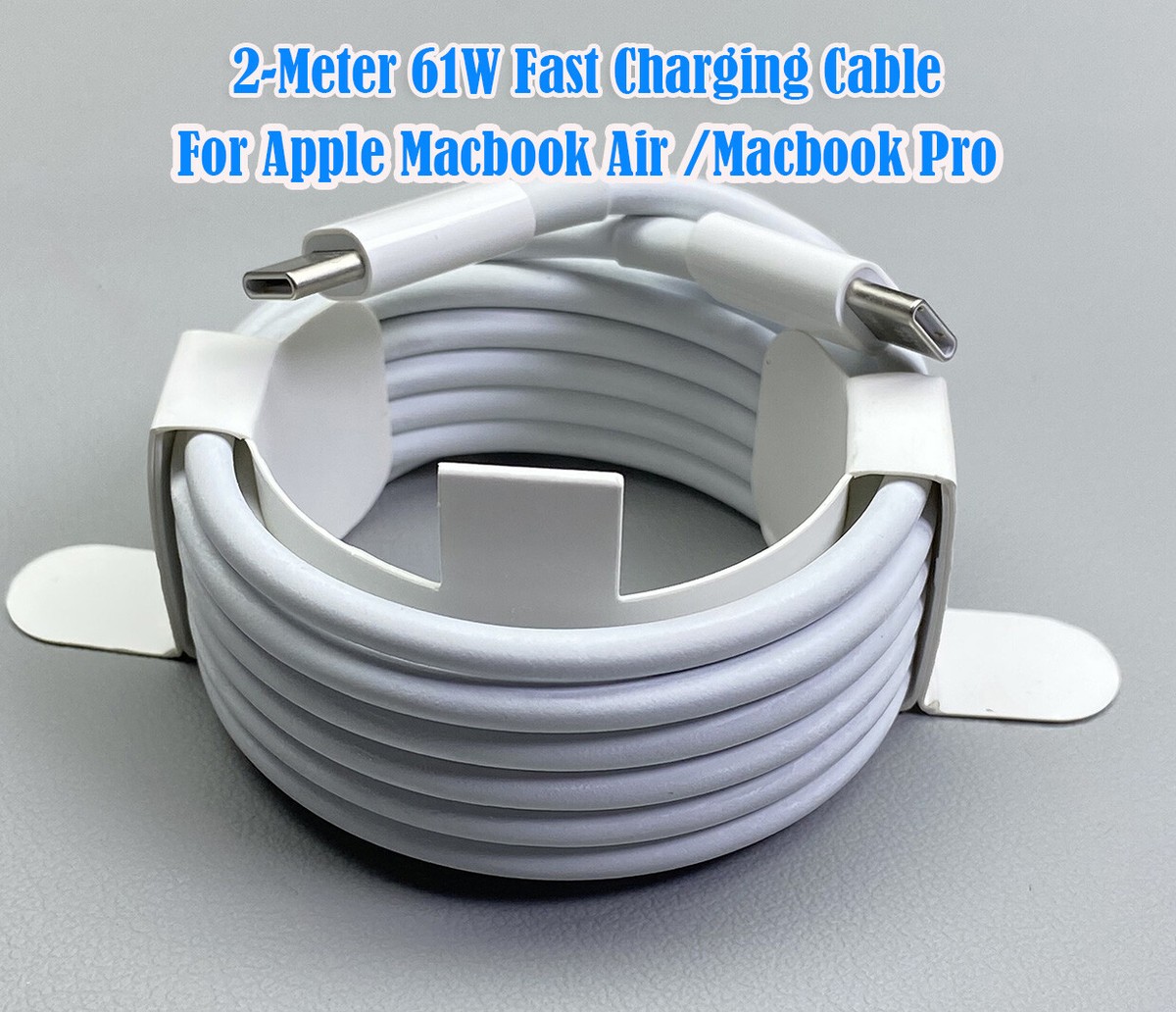 2meter 61W Fast Charger Charging Cable USB-C Adapter for Macbook Air Pro  Charger