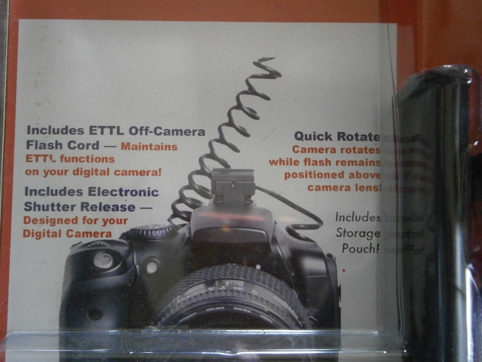 eTTL2 Digital Flash Bracket Canon Rebel XT XTi Series 3.5 mm Jack Left or Right - Image 2 of 4