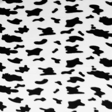 Cow Print Print Fleece Fabric - 60" Wide - Sold by The Yard Bolt