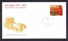 Canada FDC - 1974 - Winnipeg Centennial,  Scott # 633, Unaddressed