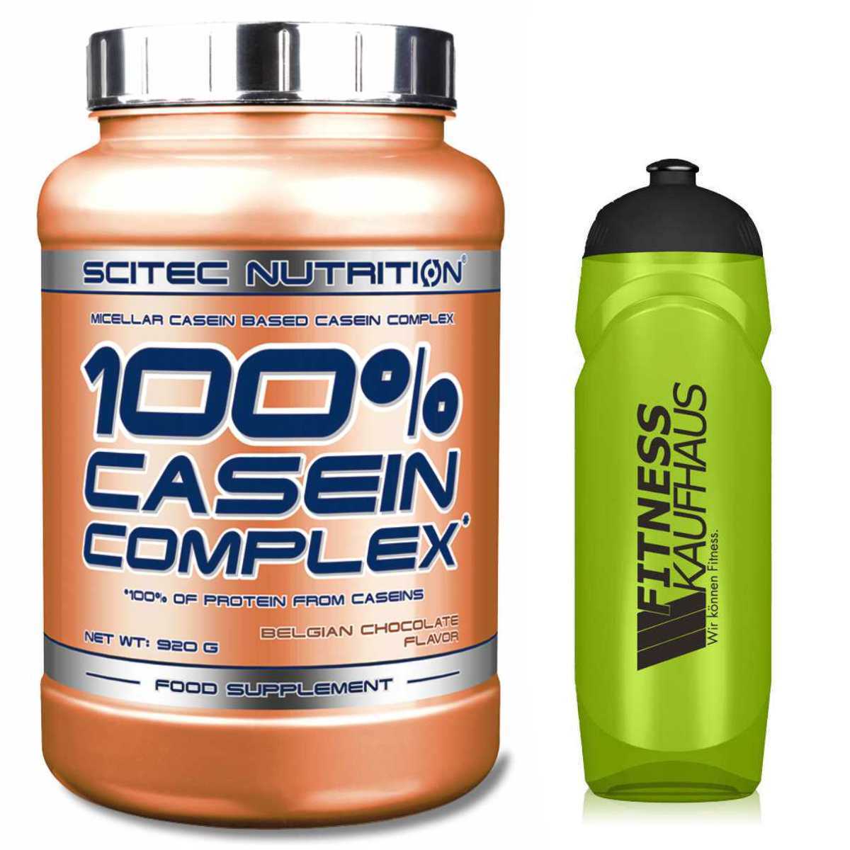 (34,67 EUR/kg) Scitec Nutrition 100% Casein Complex 920g Eiweiss + Trinkflasche