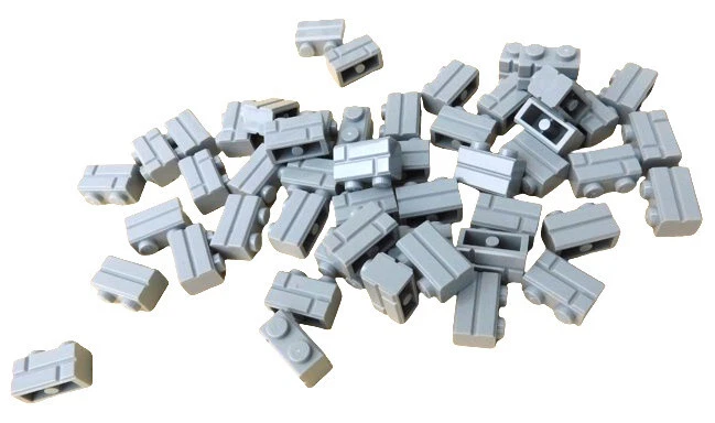 Lego 50 Stück Mauerstein 1x2 hellgrau (light bluish gray) Mauer Steine 98283 Neu - Bild 2 von 4
