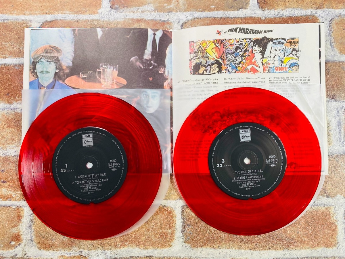 The Beatles E.P. Collection Box EP Vinyl Record Red Wax Japan Rare