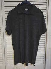 Old Navy Polo Shirt Mens Size Medium Gray Short Sleeve Casual A27