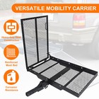 Foldable Electric-Wheelchair Hitch Carrier Mobility Scooter Rack Loading Ramp