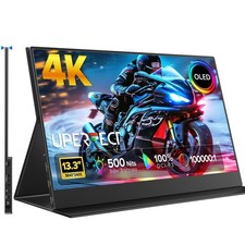 UPERFECT OLED Portable Monitor 13.3" 4K UHD Portable Display 500 Nits with VESA