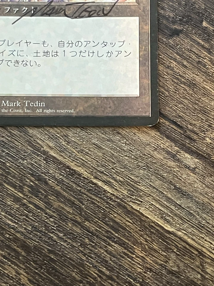 FBB Japanese Winter Orb Fourth Foreign Black Border Revised MTG Artist SIGNED - Image 4 of 4