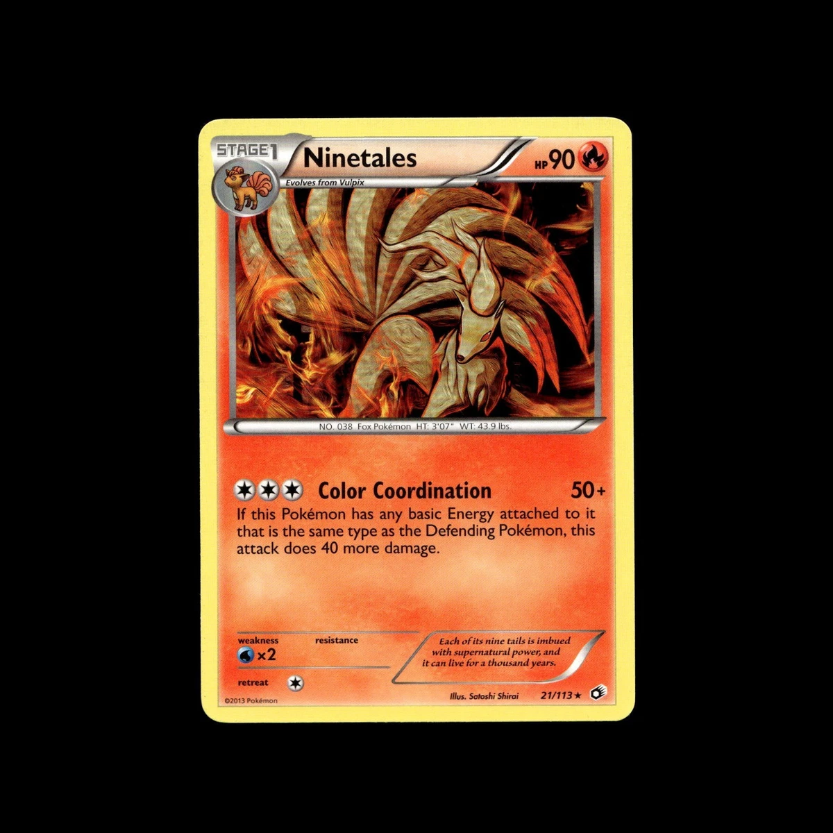 rare 2013 pokemon cards Volcarona 13/101 Plasma Blast Reverse Holo Mint Pokemon Card