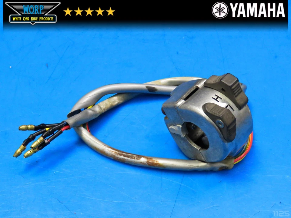 1974 YAMAHA TY250 TRIAL 250 LEFT HAND SWITCH HEADLIGHT HIGH LOW ~ OEM 74-77 - Image 2 of 4