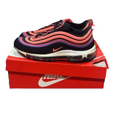 NIKE AIR MAX 97 AM97 SUNSET ORANGE PURPLE WHITE SNEAKERS MENS SHOES SZ 9.5