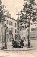 54 Nancy croix du faubourg des Trois Maisons animée dos non divisé