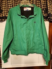 Vintage Swingster Pioneer Seed Jacket Mens XL Green Snap Farmer Made in USA