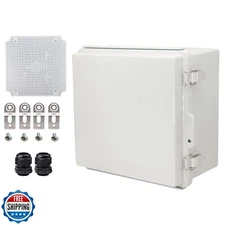 Waterproof Electrical Box with Mounting Plate, IP67 Junction Box 