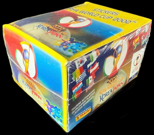 PANINI JAPAN SOUTH COREA 2002 SCATOLA SIGILLATA ESPOSITORE 50 CONFEZIONI TUTEN BUSTINE