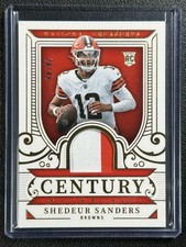SHEDEUR SANDERS 2025 NATIONAL TREASURES CENTURY MATERIALS PATCH GOLD RC 24/49