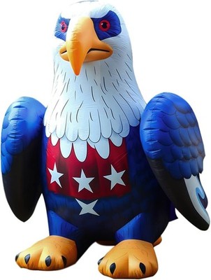 5.7FT Patriotic Bald Eagle Inflatable LED USA 250th Anniversary July 4 Decor