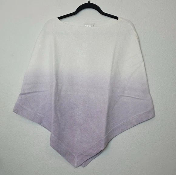 Barefoot Dreams NEW Cozychic Ultra Lite Ocean Breeze Poncho Ombre Violet