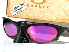 NEW Oakley PLANTARIS Matte Black POLARIZED Galaxy Purple Sunglass 9437