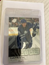 Toronto maple leafs Luke Schenn 2009 UD excitement 999 made hockey rookie card. rookie card picture