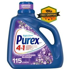 Purex Liquid Laundry Detergent, Lavender Blossom, 150 oz, 115 Loads