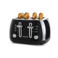 Salter Boston 4-Slice Toaster– Extra Wide Slots, High-Lift Eject, Shimmer Finish