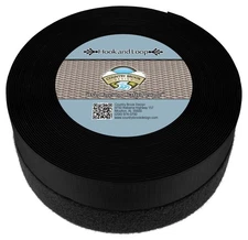 Country Brook Design | Black Sew on Hook and Loop (1 1/2 inch, 50 yards)