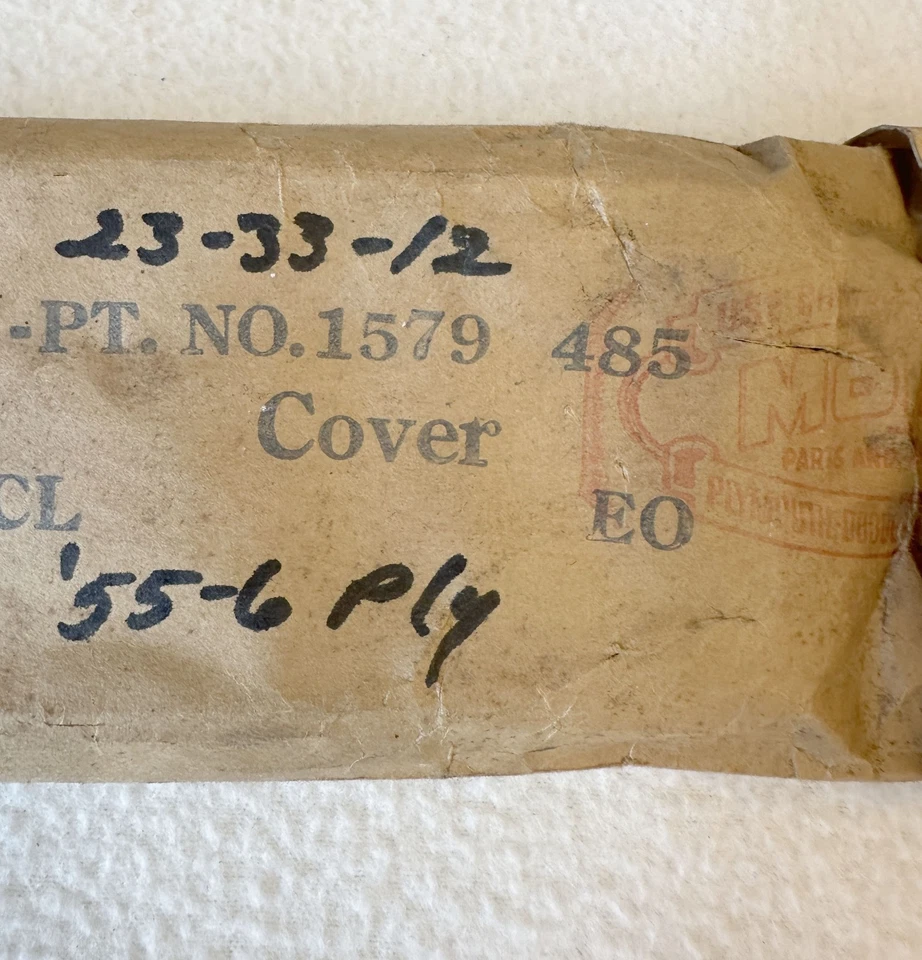 Nuevo de Lote Antiguo MoPar 1955-56 Plymouth Radio Placa de Eliminación Savoy Belvedere Fury 55 1956 Foto 2 de 4