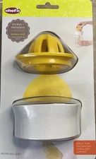 Chef'n Pickle + Preserve Lemon-Aid Citrus Spiralizer Reamer Widemouth Mason Jar