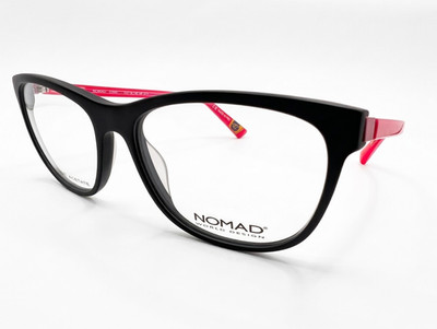 Morel Nomad 2344N NP013 54-16-140 Black/Pink Designer Flex Hinge Eyeglasses